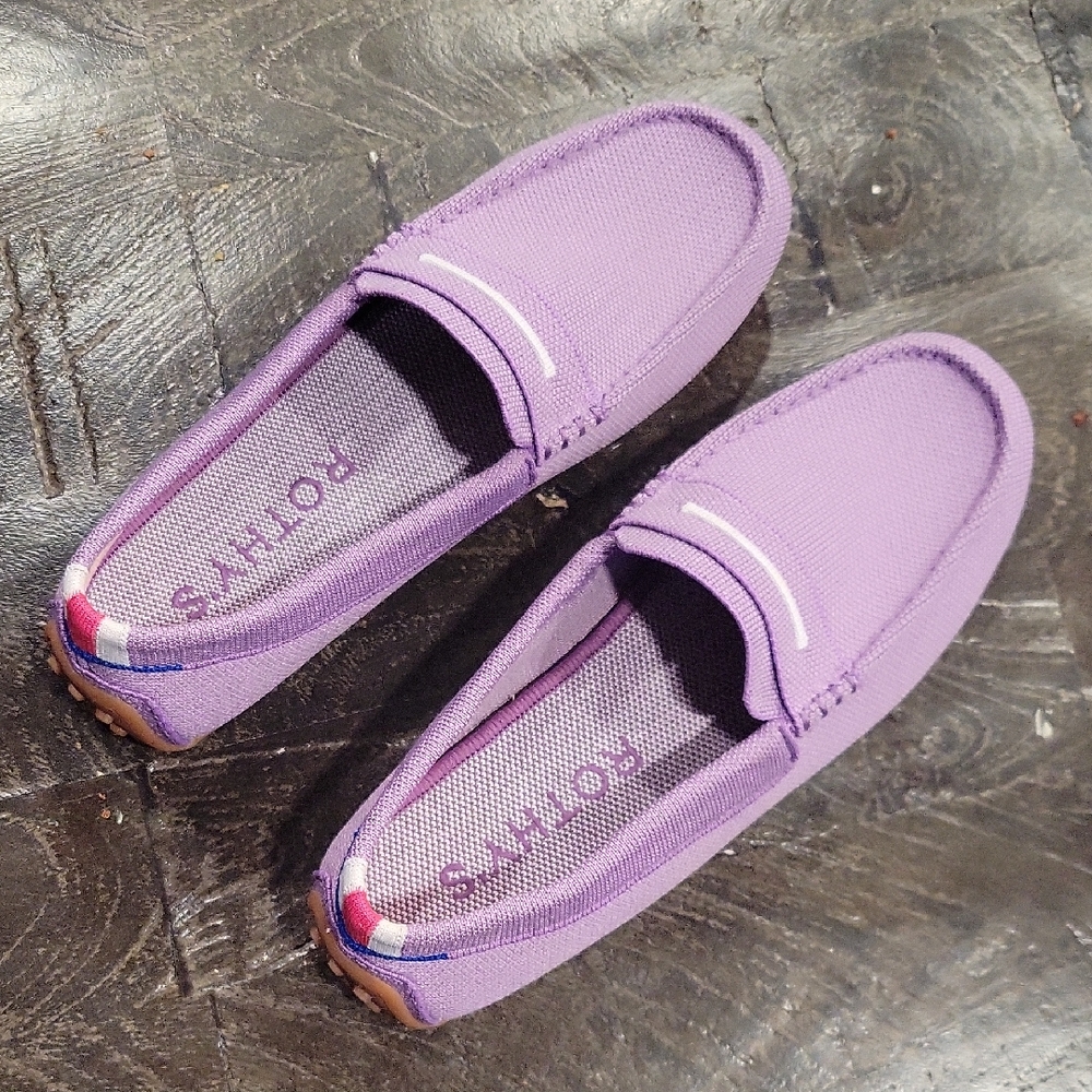 Women's Lavender Slip-On Loafers